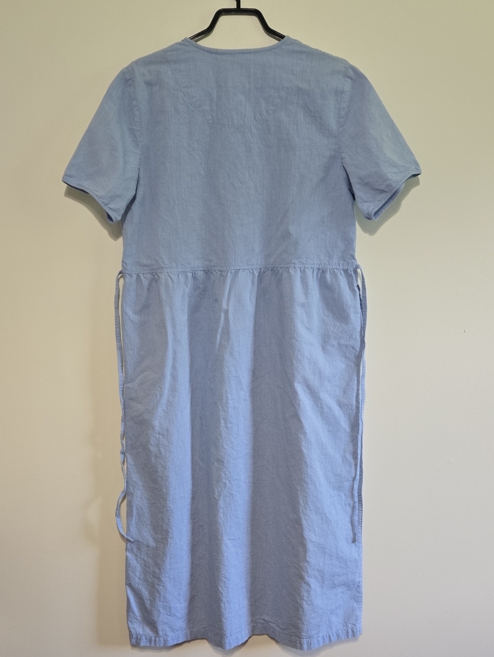 Vintage Embroidered Chambray Midi Dress - Picture 2 of 7